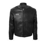 A Few Good Kids 3D Logo Black Leather Jacket