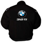 Black BMW 325 Racing Windbreaker Jacket