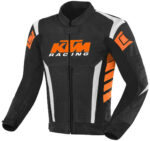 Black Orange KTM Motorcycle Racing Leather Jacket