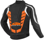 Black Orange KTM Motorcycle Racing Leather Jacket