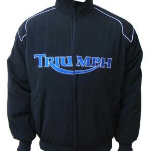 Black Triumph Racing Windbreaker Jacket