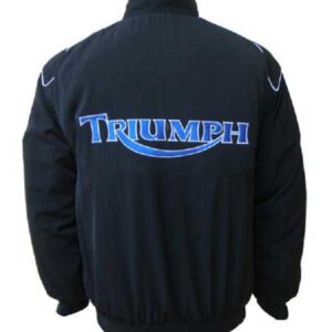 Black Triumph Racing Windbreaker Jacket