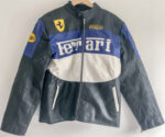 Ferrari Motorcycle Racing Leather Jacket