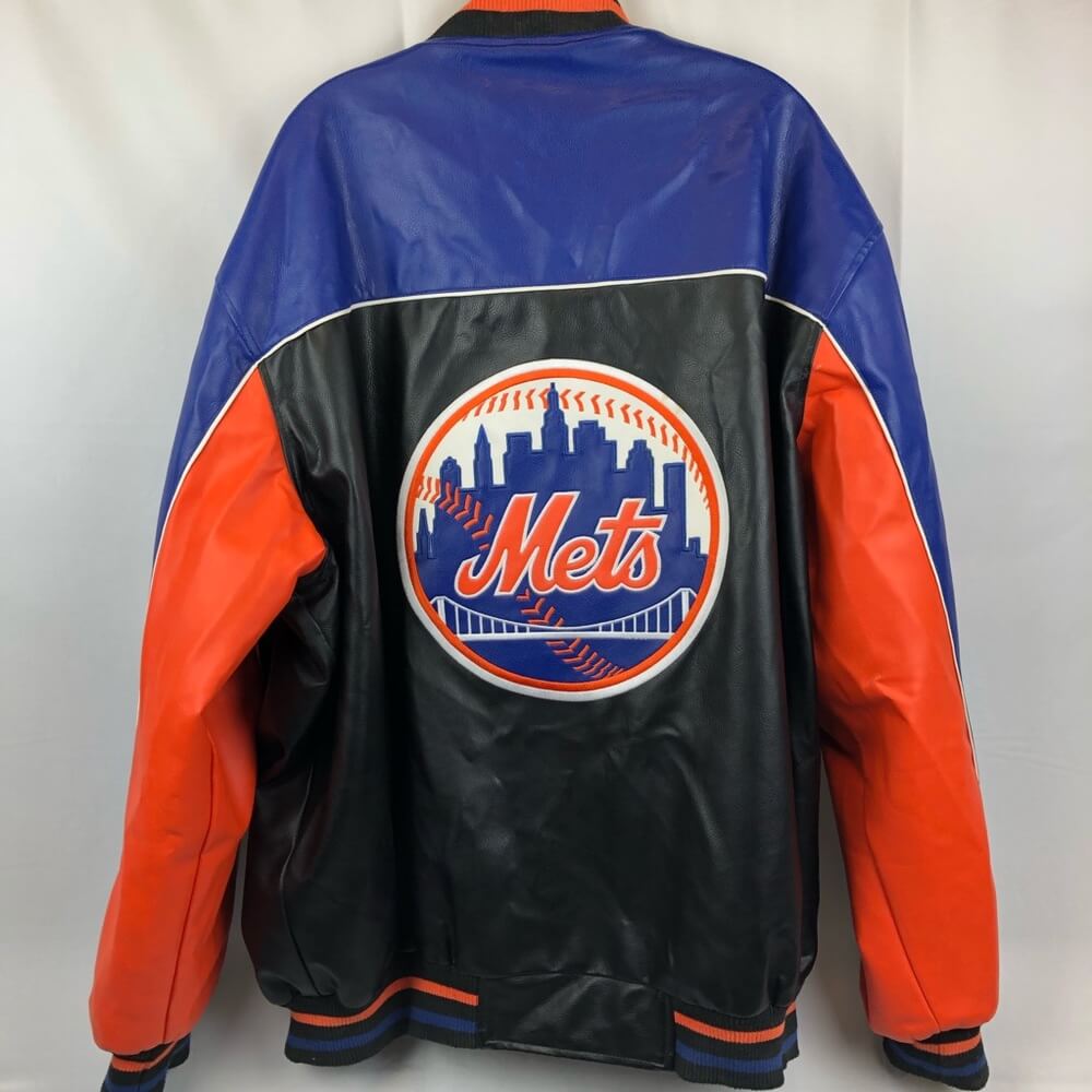Maker of Jacket Fashion Jackets G III Carl Banks New York Mets Leather