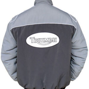 Gray Triumph Racing Windbreaker Jacket