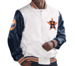 Houston Astros White The Legend Satin Jacket