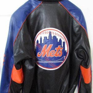 Men's New York Mets Starter Royal/Orange The Lead Off Hitter Full-Snap  Jacket