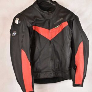 MV Agusta Brutale Motorcycle Racing Black Leather Jacket