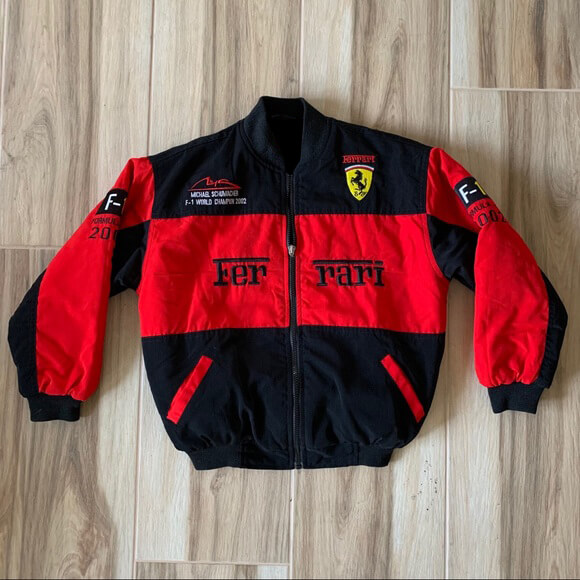 Michael Schumacher Ferrari Racing Windbreaker Jacket - Maker of Jacket