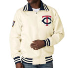 Minnesota Twins Cream The Captain Satin Jacket