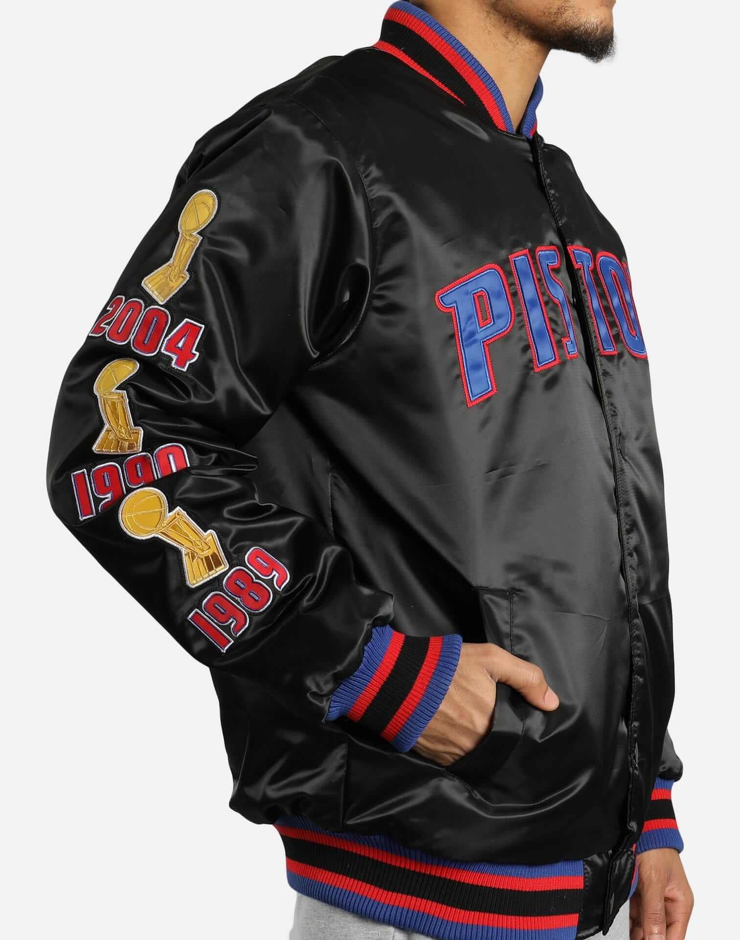 Detroit Pistons Heavyweight Satin Jacket XL