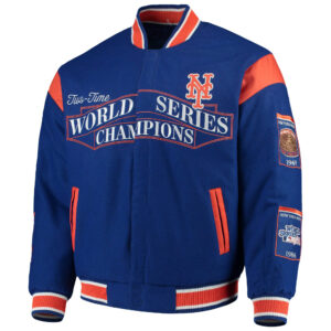 Men's Starter Royal/Orange New York Mets 35th Anniversary Varsity