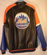 New York Mets G III Carl Banks Leather Jacket