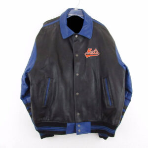 Men's New York Mets Starter Royal/Orange The Lead Off Hitter Full-Snap  Jacket