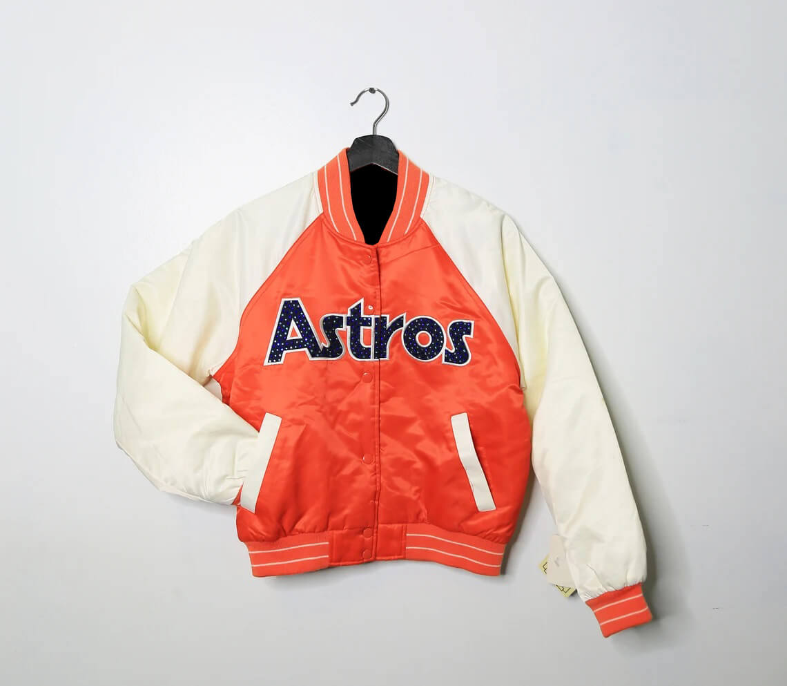 Maker of Jacket Fashion Jackets Vintage MLB Houston Astros Satin