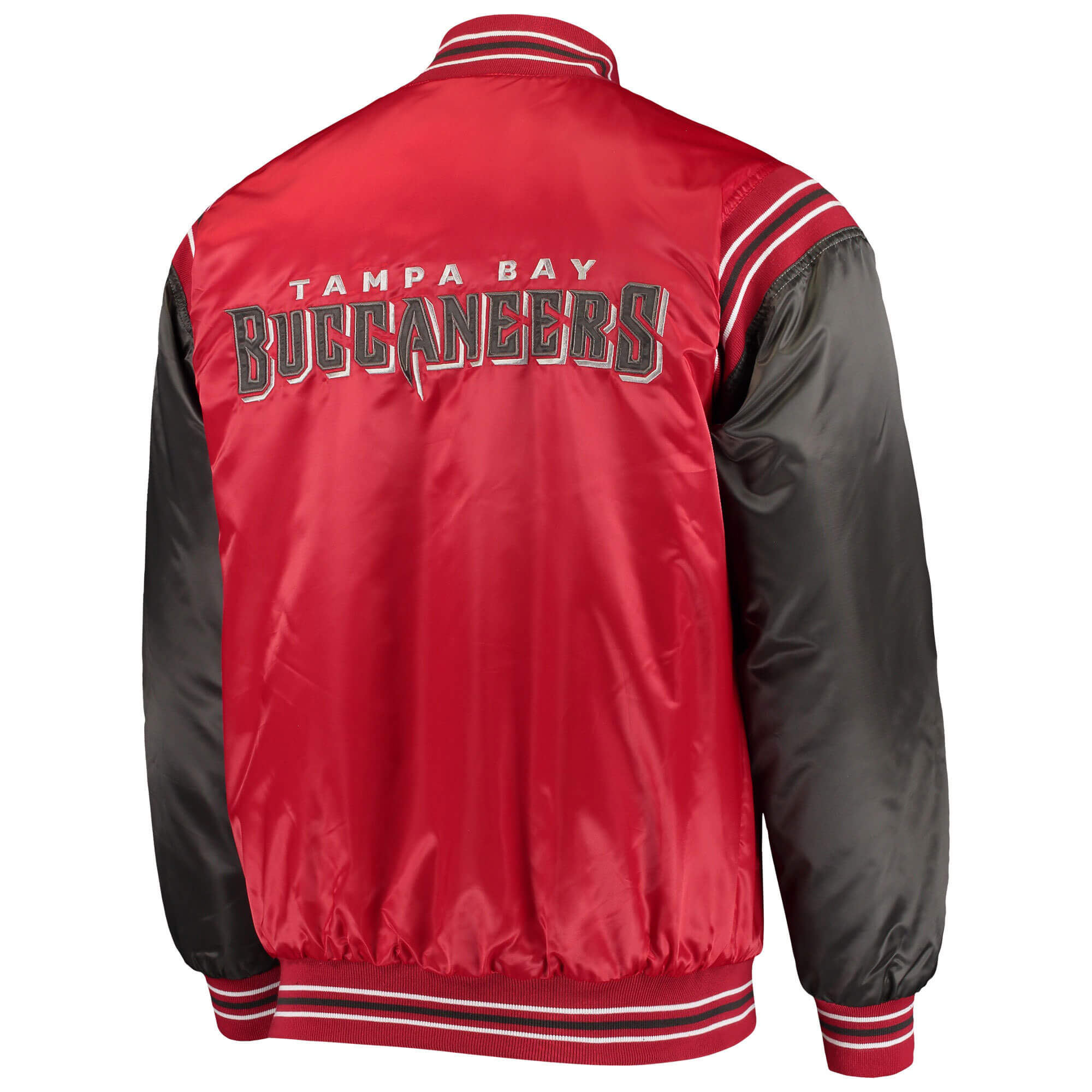 Starter Satin Exclusive Tampa Bay Buccaneers Black Jacket