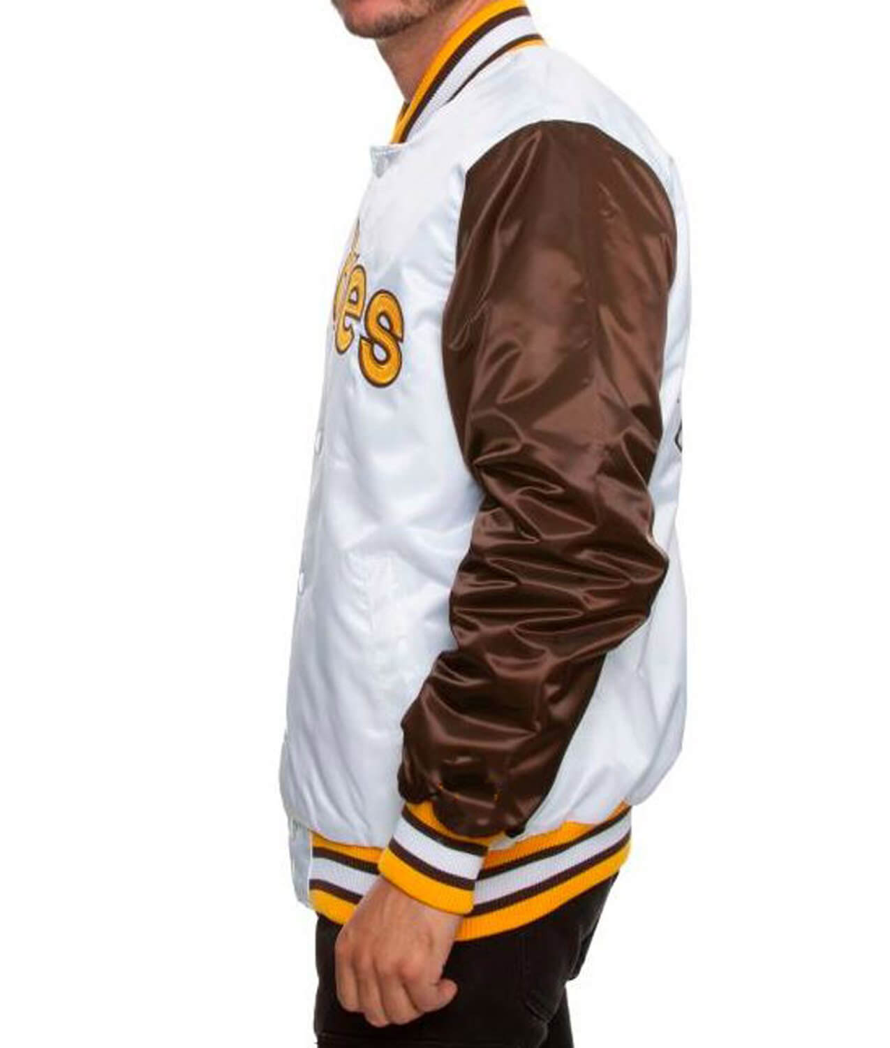 Men's San Diego Padres Brown and White Jacket