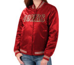 Scarlet NFL San Francisco 49ERS Satin Jacket