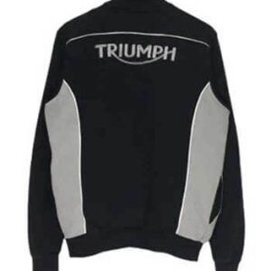 Triumph Embroidery Big Logo Racing Wool Varsity Jacket