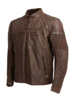Triumph Motorcycle Brown Leather Jacket