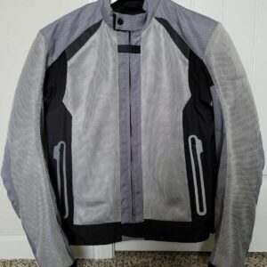 Triumph Motorcycle Racing Black And Gray Textile Jacket