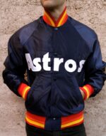 1980's Vintage Starter jacket HOUSTON ASTROS quilted lined - XL