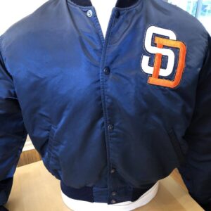 Rare San Diego Padres Vintage Jacket Satin Cooperstown Collection Majestic  5xl