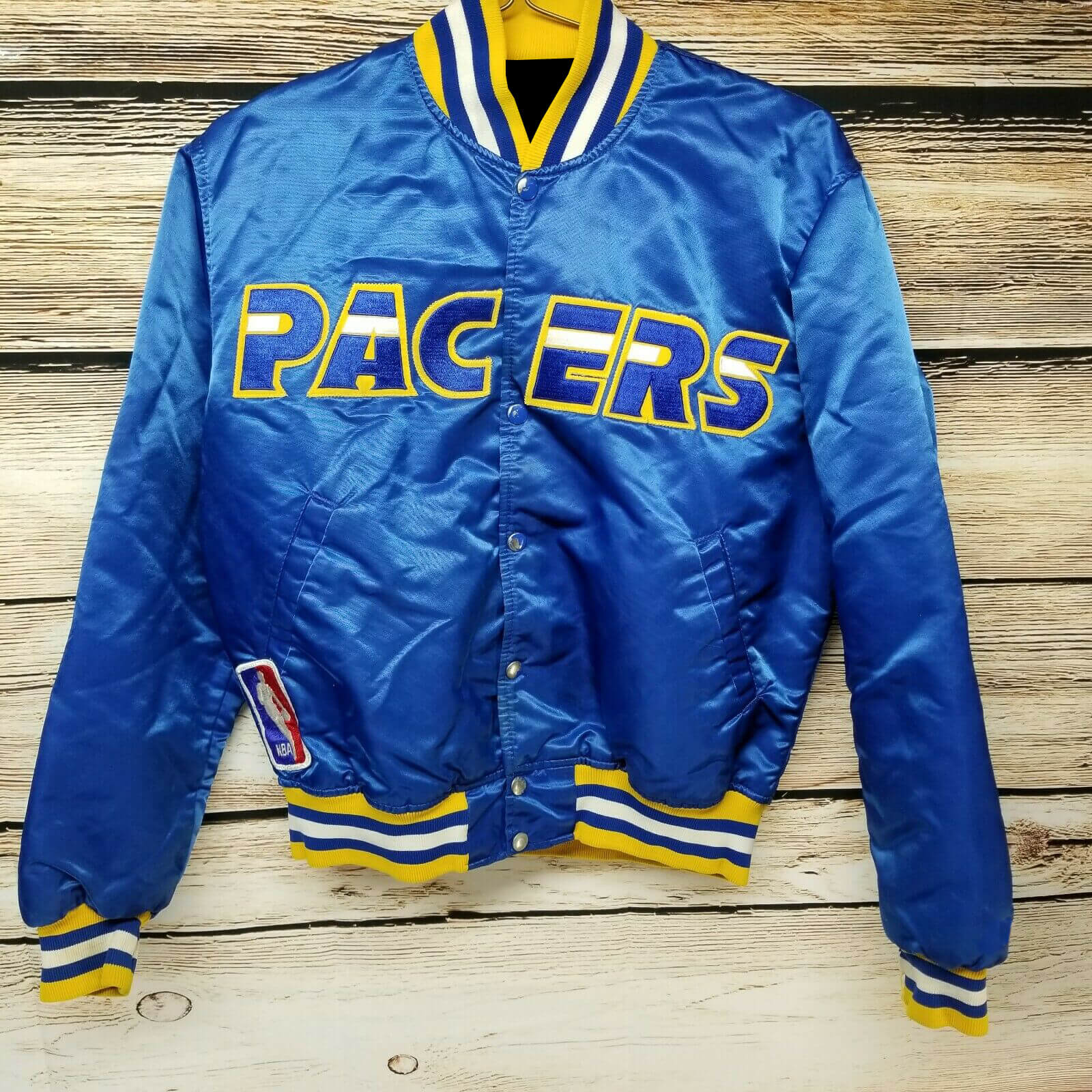 Indiana Pacers Game Issued Blue Game Jacket 50 DP15894