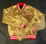 Vintage San Francisco 49ers Swingster Jacket Mens Large Gold Satin