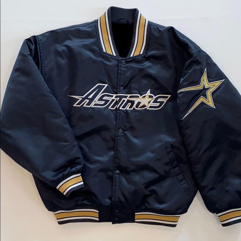 Houston Astros Bomber Jacket  Vintage Astros Starter Jacket