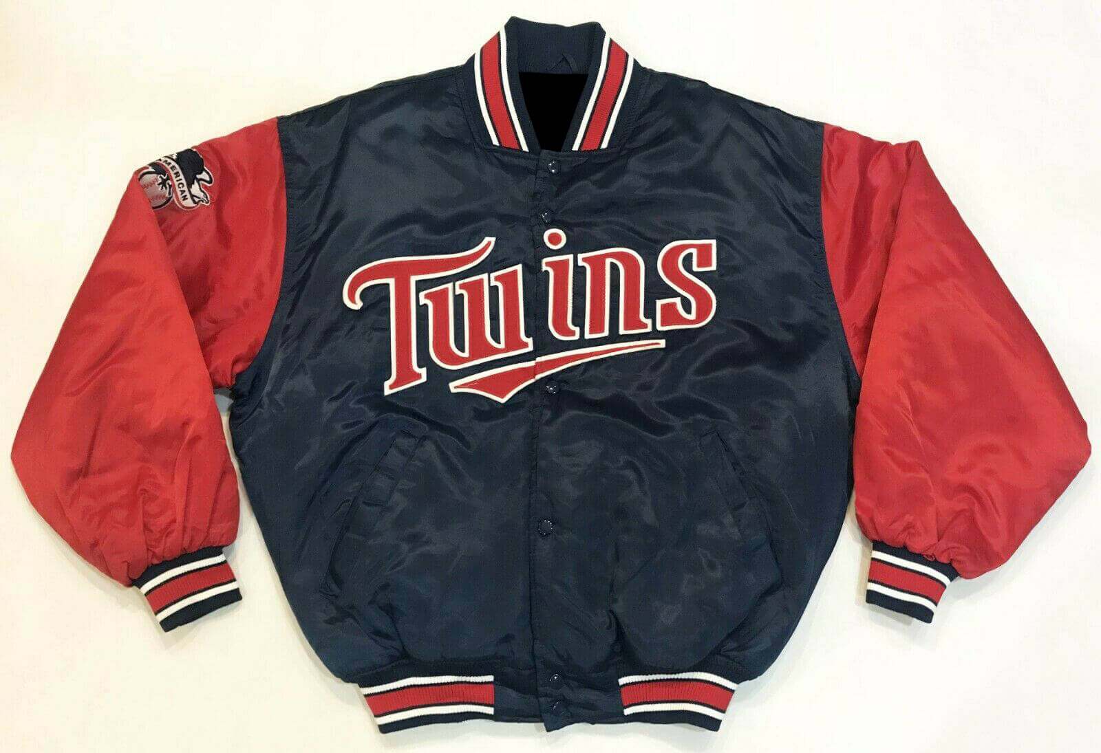 Maker of Jacket MLB Minnesota Twins Vintage Baseball Satin