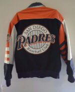 Vintage San Diego Padres Wool Leather Jacket