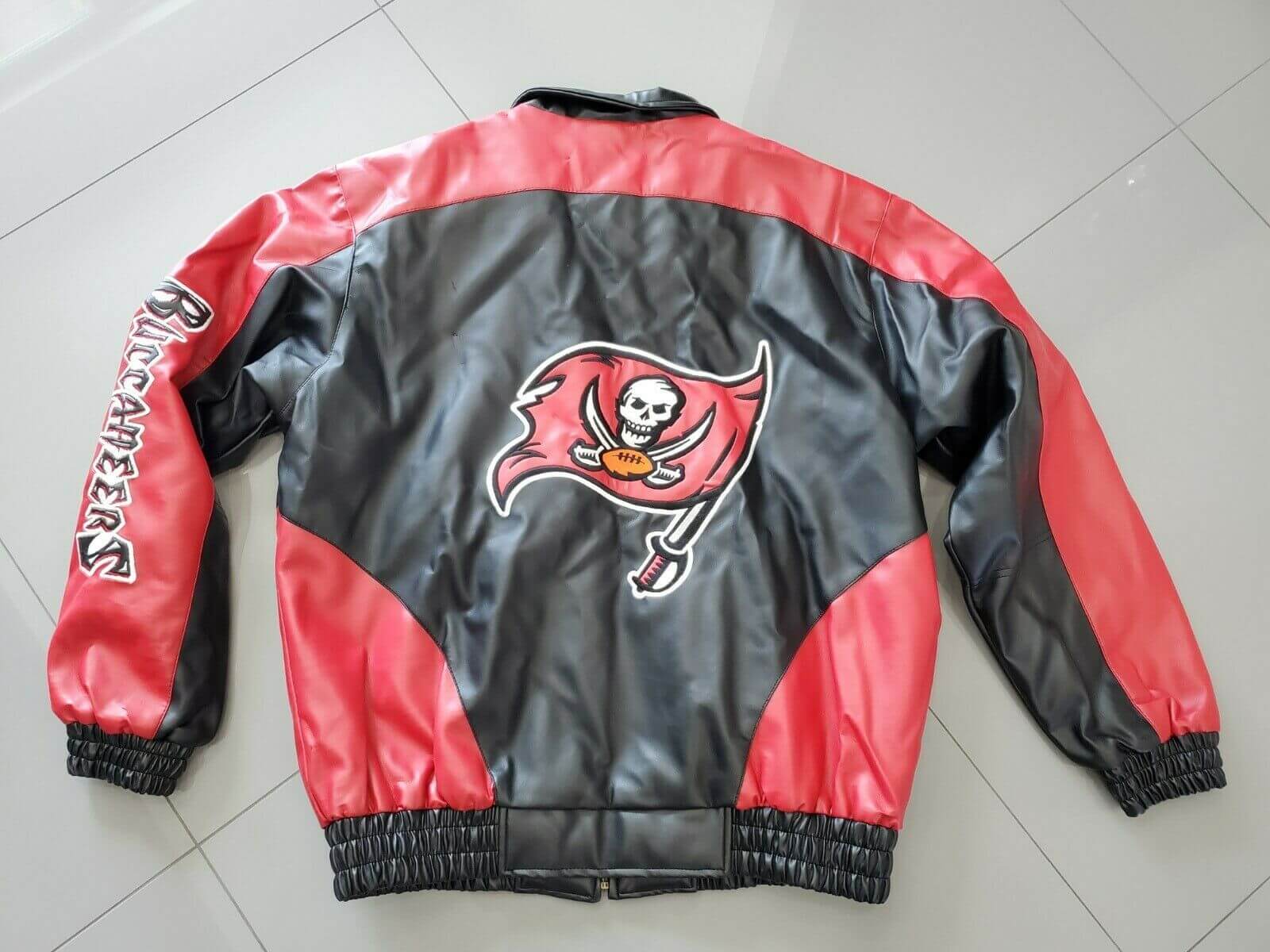 Maker of Jacket Fashion Jackets Vintage Tampa Bay NFL Buccaneers Leather