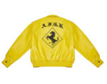 Yellow Doncare Racing Leather Jacket