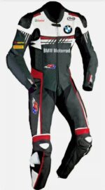 Black BMW Motorrad Motorcycle Racing Leather Suit