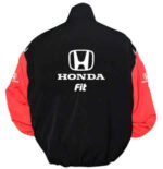 Black Red Honda Fit Racing Windbreaker Jacket