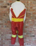 Ducati Motorcycle Racing Red And White Leather Suit
