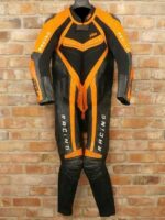 KTM Black And Orange Motorcycle Racing Leather Suit