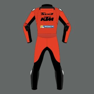 KTM Motorcycle Racing Red Leather Suit