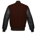 Letterman Baseball Brown And Black Varsity Jacket