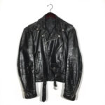 Vintage Hand Painted Bert And Ernie Leather Jacket
