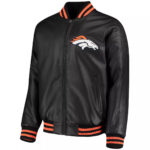 NFL Denver Broncos Design 9 Logo Black And Brown Leather Jacket For Fans -  Freedomdesign