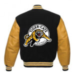 Black Gold Hamilton Tiger Cats CFL Team Varsity Jacket