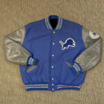 Detroit Lions Varsity Jacket Sky Blue - NFL Varsity Jacket M