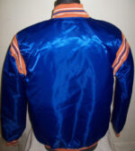 Edmonton Oilers Satin NHL Snap Down Jacket (back)