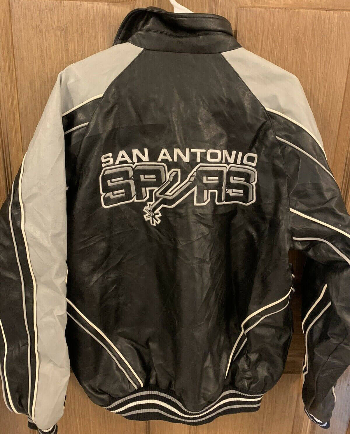 Vtg Jeff Hamilton NBA San Antonio Spurs Bomber Jacket - Maker of Jacket