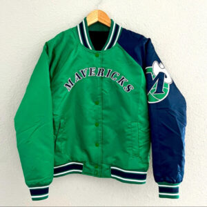 Men's Starter Navy/Red New Orleans Pelicans The Enforcer Varsity Satin  Full-Snap Jacket