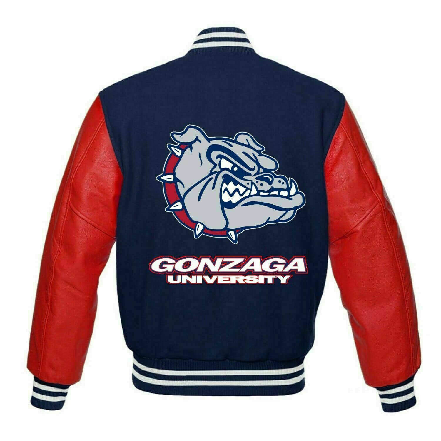 NCAA Team Gonzaga Bulldogs Varsity Jacket - Maker of Jacket