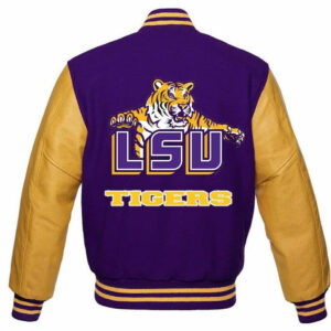 NCAA Team Louisiana State Tigers Varsity Jacket Back