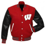 NCAA Team Wisconsin Badgers Varsity Jacket Front
